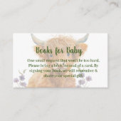 ベビー用ハイランド牛の緑の本 エンクロージャーカード (正面)