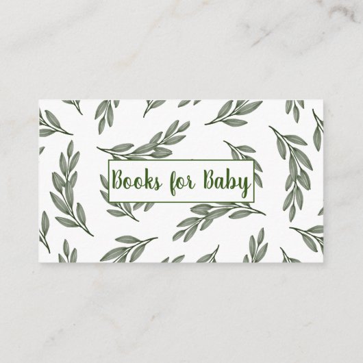 ベビー用ハイランド牛の緑の本 エンクロージャーカード (裏面)