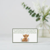 ベビー用ハイランド牛の緑の本 エンクロージャーカード (スタンド正面)