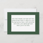 ベビー用ハイランド牛の緑の本 出欠カード (裏面)