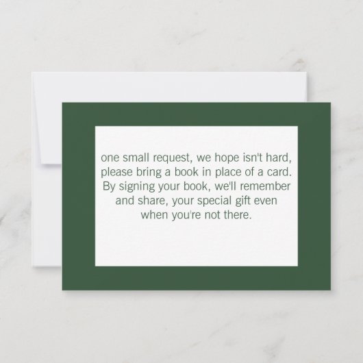 ベビー用ハイランド牛の緑の本 出欠カード (裏面)