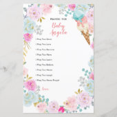 ベビー用パステルアイスクリームフローラ祈りの言葉 (正面)