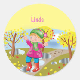 ベビー用ビブのパーソナライズ ラウンドシール