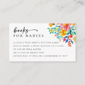 ベビー用ブックスフィエスタベビーシャワー エンクロージャーカード (正面)