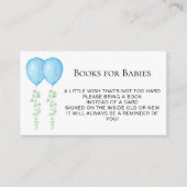 ベビー用ブックス双生児ベビーシャワー エンクロージャーカード (正面)
