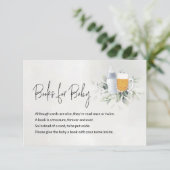 ベビー用ブックメッセージカードベビーはブルーイング・ボーイ エンクロージャーカード (スタンド正面)