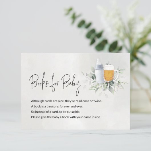 ベビー用ブックメッセージカードベビーはブルーイング・ボーイ エンクロージャーカード (スタンド正面)