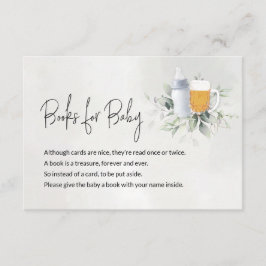 ベビー用ブックメッセージカードベビーはブルーイング・ボーイ エンクロージャーカード