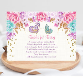 ベビー用ブック、バタフライブックリクエストの挿入 エンクロージャーカード