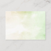 ベビー用ベビーシャワー小さなクマ本 名刺 (裏面)