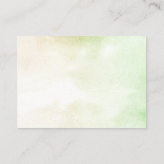 ベビー用ベビーシャワー小さなクマ本 名刺 (裏面)