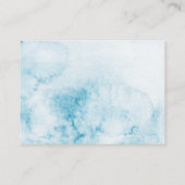 ベビー用ベビーシャワー小さなクマ本 名刺 (裏面)