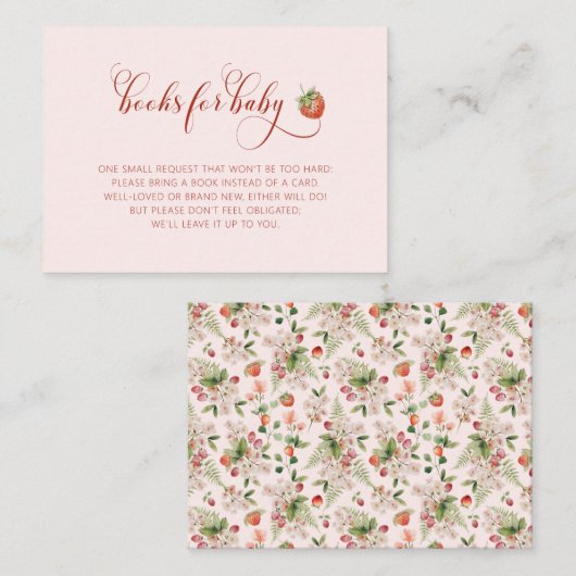 ベビー用ベリーブック エンクロージャーカード (正面/裏面)