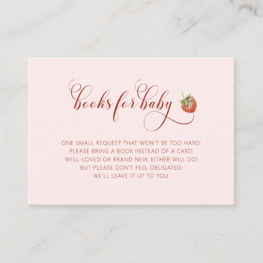 ベビー用ベリーブック エンクロージャーカード (正面)