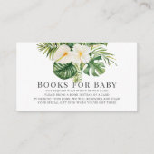 ベビー用ホワイトアンスリウム&ハイビスカスフローラブック エンクロージャーカード (正面)