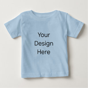 ベビー用ライトブルーTシャツ ベビーTシャツ