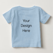 ベビー用ライトブルーTシャツ ベビーTシャツ (裏面)