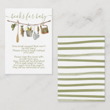 ベビー用品の釣り糸とハンガーと本