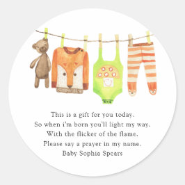 ベビー用品ライン - 祈りのキャンドルラベル ラウンドシール