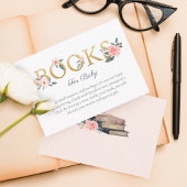 ベビー用書籍の水彩フローラ赤面バラ&書籍 エンクロージャーカード