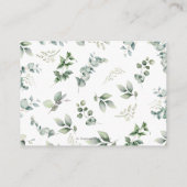 ベビー用森林緑の本 エンクロージャーカード (裏面)