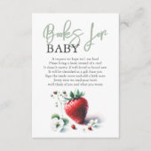 ベビー用水彩いちご本 エンクロージャーカード (正面)