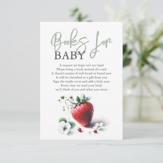 ベビー用水彩いちご本 エンクロージャーカード (スタンド正面)