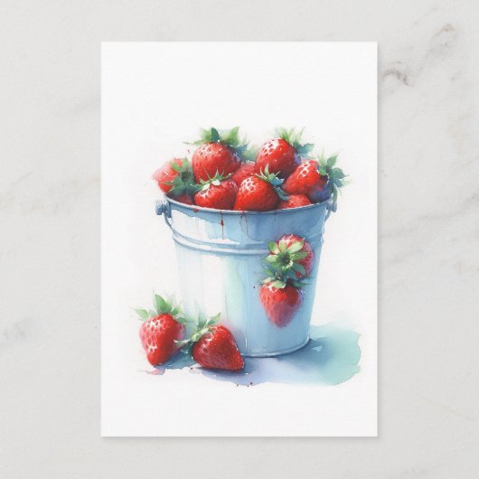 ベビー用水彩いちご本 エンクロージャーカード (裏面)