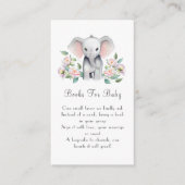 ベビー用牡丹の本を備えたベビー エンクロージャーカード (正面)