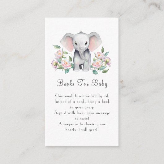 ベビー用牡丹の本を備えたベビー エンクロージャーカード (正面)