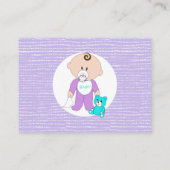 ベビー用特産コウノトリ赤ちゃんシャワーブック エンクロージャーカード (裏面)