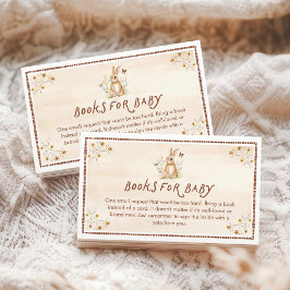 ベビー用素朴ウッドランド動物ブック エンクロージャーカード