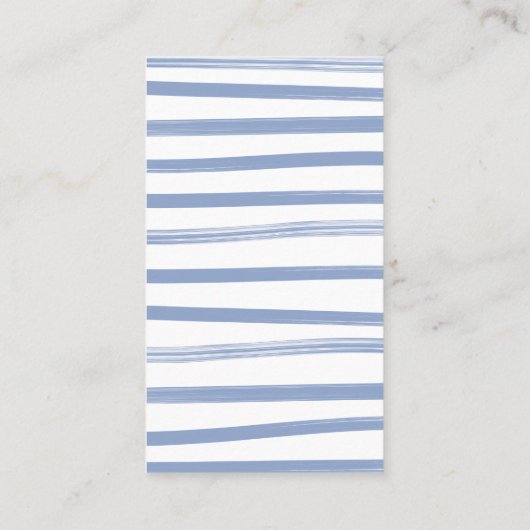 ベビー用野球衣類用ベビシャワーブック 名刺 (裏面)