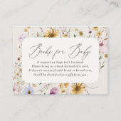 ベビー用開花ワイルドフラワーブックのベビー エンクロージャーカード (正面)