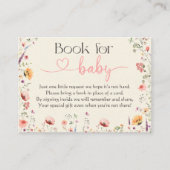 ベビー用開花ワイルドフラワーブックのベビー エンクロージャーカード (正面)