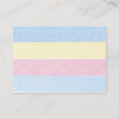 ベビー用開花中性シャワーブックにおけるベビー 名刺 (裏面)