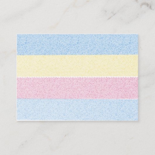 ベビー用開花中性シャワーブックにおけるベビー 名刺 (裏面)