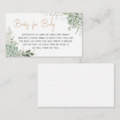 ベビー用開花多汁乳房シャワー本のベビー エンクロージャーカード (正面/裏面)