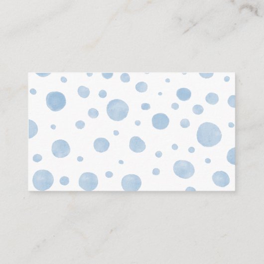 ベビー用風船本付き青象 エンクロージャーカード (裏面)