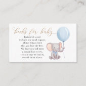 ベビー用風船本付き青象 エンクロージャーカード (正面)