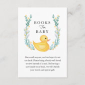 ベビー用Rub-A-Dub-Dubイエローゴムダッキー(アヒルちゃん)書 エンクロージャーカード (正面)