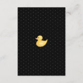 ベビー用Rub-A-Dub-Dubイエローゴムダッキー(アヒルちゃん)書 エンクロージャーカード (裏面)