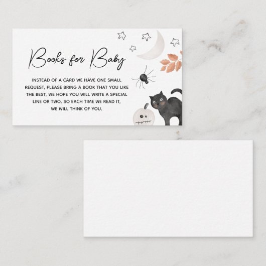 ベビー男女兼用のための小さな本 エンクロージャーカード (正面/裏面)