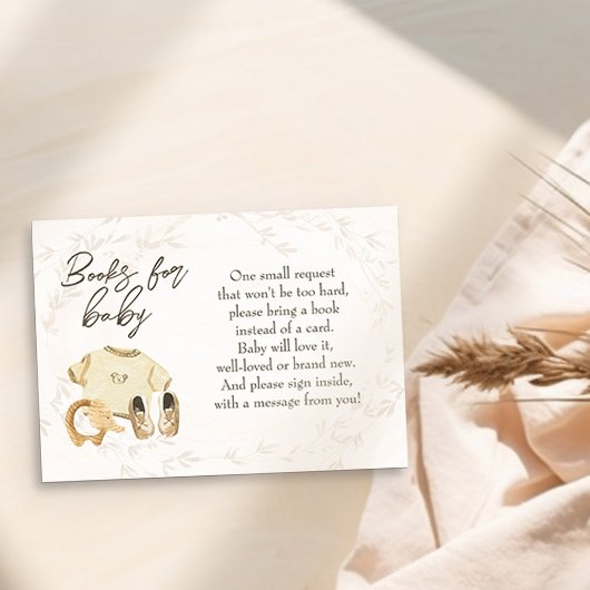 ベビー男女兼用の赤ちゃん服の本 エンクロージャーカード