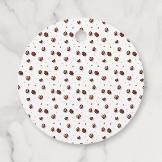 ベビー男女兼用はコーヒーの赤ちゃんシャワーを醸造している フェイバータグ (裏面)