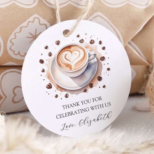 ベビー男女兼用はコーヒーの赤ちゃんシャワーを醸造している フェイバータグ