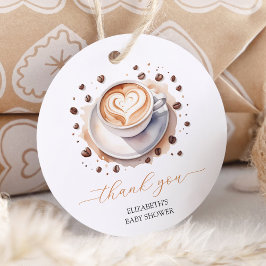 ベビー男女兼用はコーヒーの赤ちゃんシャワーを醸造している フェイバータグ