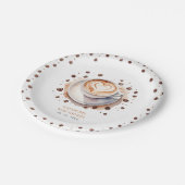 ベビー男女兼用はコーヒーの赤ちゃんシャワーを醸造している ペーパープレート (アングル)