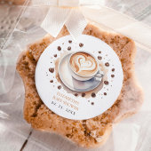 ベビー男女兼用はコーヒーの赤ちゃんシャワーを醸造している ラウンドシール