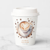 ベビー男女兼用はコーヒーの赤ちゃんシャワーを醸造している 紙コップ (裏面)